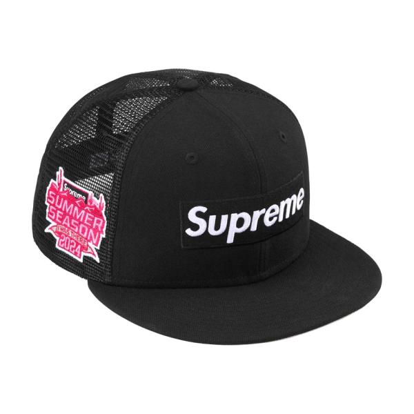 24SS Supreme Box Logo Mesh Back New Era Black ( シュ...