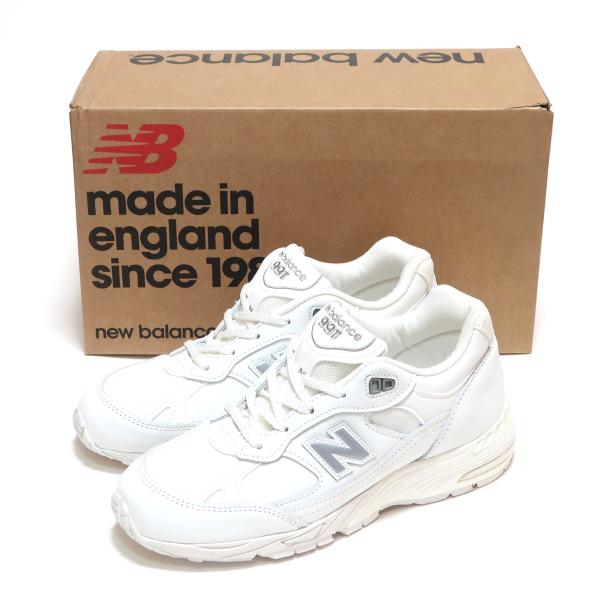 NEW BALANCE W991TW WHITE LEATHER MADE IN UK WOMENS...