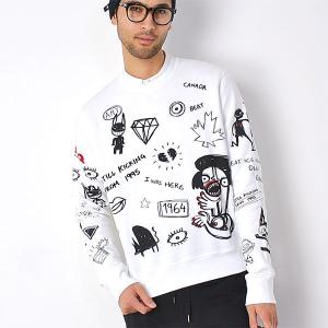 送料無料 即納 ディースクエアード Dsquared2 アート プリント 裏起毛 スウェット メンズ 15春夏 Www Nlqp Com