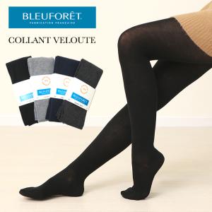 ブルーフォレ BLEU FORET タイツ レディース 暖かい 黒 COLLANT VELOUTE