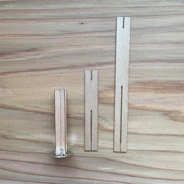 キャンドル芯　木芯　十字型　9号　1セット【手作りキャンドル用】