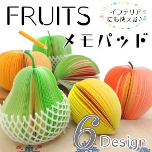 パンダ　リンゴ　フルーツ　平成レトロ　メモ メモ フルーツ りんご 果物 かわいい おもしろ 雑貨 付箋 文房具
