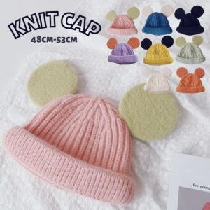 ベビー 帽子 ねこみみ ボンネット 耳付き 赤ちゃん khb-072 : セレクト