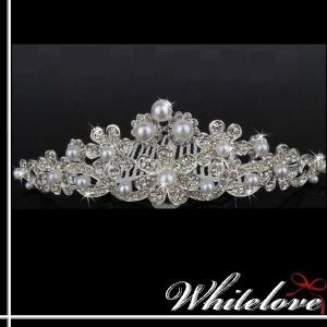 ティアラ パール フラワー 花 ウェディング ブライダル