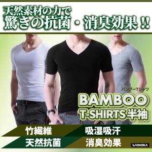 半袖Tシャツ メンズ バンブーシャツ 竹繊維 レーヨン 抗菌 消臭 爽快快適 単品