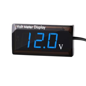 Cluolingバイク 電圧計 12V ボルトメーター デジタル電圧計