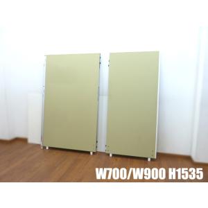 中古】クロス パーテーション 2枚 セット ブルー W800×D390×H1810mm