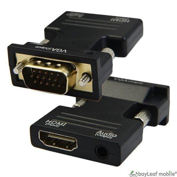 HDMI to VGA 変換 アダプタ コネクタ コンバーター d-sub 15ピン HD 音声 電...