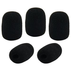 マイク スポンジ 5個セット カバー スポンジ ノイズカット 息継ぎ音 風防 ヘッドセット インカム トランシーバー ピンマイク 交換 コールセンター