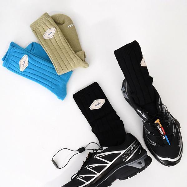 ADER ERROR アーダー エラー 靴下 ソックス 小物 Fluic label socks コ...