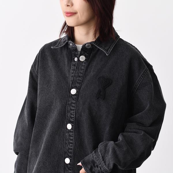 【8/7新入荷】AMI PARIS アミパリス デニムシャツ Ami De Coeur ユーズドブラ...