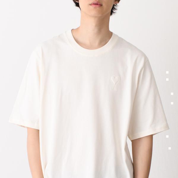 AMI PARIS アミパリス Tシャツ トップス ヘビーコットンジャージー UTS357726 レ...