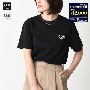 A.P.C APC アーペーセー Tシャツ Raymond COHBU M26388 ロゴT トップス レディース ユニセックス ブラック ホワイト コットン クルーネック クラシック