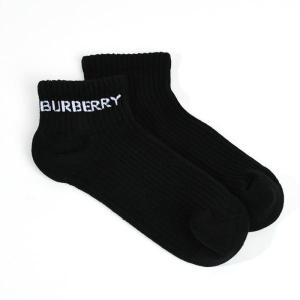 BURBERRY バーバリー 靴下 ロゴインターシャ テクニカルストレッチコットン
