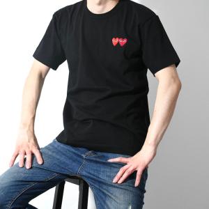 Comme des Garcons コム デ ギャルソン Tシャツ Comme des Garcons play W HEART Tシャツ  P1T226 ロゴT メンズ 半袖 カットソー 春 夏 男性 ハート ギフト
