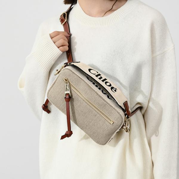 CHLOE クロエ バッグ ボディバッグ CHC23AS432L06 レディース ベージュ ブラウン...