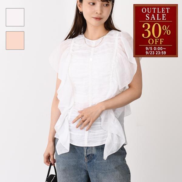 CHLOE クロエ トップス ノースリーブ ラッフル トップス CHC23SHT20016 レディー...