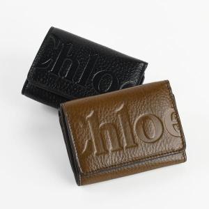 Chloe クロエ chloe 財布 三つ折り財布 CHC23AP874 I10 セメント