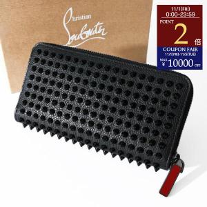 Christian Louboutin クリスチャ ン ルブタン 財布 長財布 Panett oneラウンドZIP長財布 1165044CM 53 メンズ ユニセックス ブ ラック 黒 スタッズ ギフト 人気｜selectshopfelice