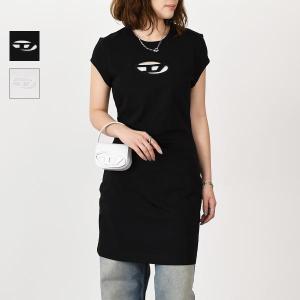 美品☆正規品　DIESEL ディーゼル ワンピース Dロゴ　D-ANGIEL DIESEL - 美品 DIESEL ディーゼル D-ANGIEL 半袖 ひざ丈