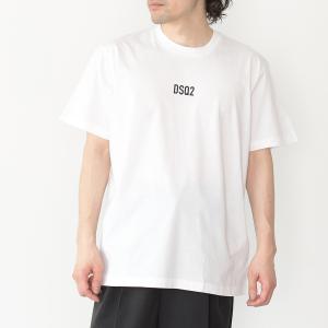 D SQUARED2 ディースクエアード Tシャツ MINI DSQ2 ロゴ コットンTシャツ S74GD0997S23009 メンズ トップス 白 ブラック 半袖 AW20｜selectshopfelice