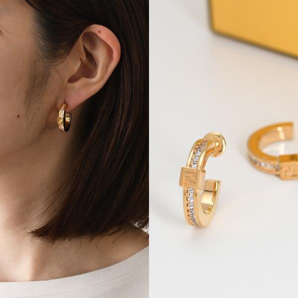 FENDI フェンディ ピアス アクセサリー フォーエバー フェンディ 8AL216 ATEP レデ...
