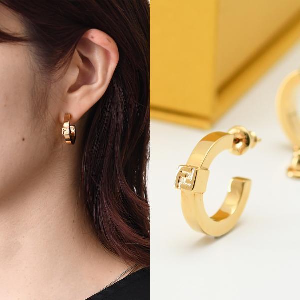 FENDI フェンディ ピアス アクセサリー フォーエバー 8AL216 B08 レディース ゴール...