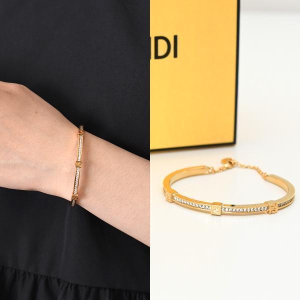 FENDI フェンディ ブレスレット アクセサリー フォーエバー メタルクリスタル 8AL218 A...