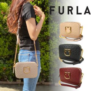 フルラ FURLA BRAVAショルダーバッグ 新作 バッグ 型押し ブラック ワインレッド ベージュ チェーンショルダー カラバリ豊富