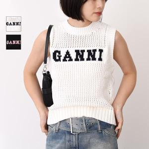 GANNI（ガニー） トップス ブラウス コットンポプリンスモークブラウス