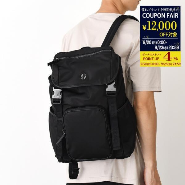 HUGO BOSS ヒューゴボス バックパック リュック DOUBLE Bモノグラム フラップ 50...