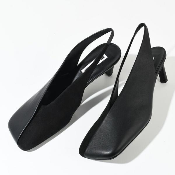 JILSANDER ジルサンダー パンプス スクエアトゥ レザーパンプス J16WL0008 P64...