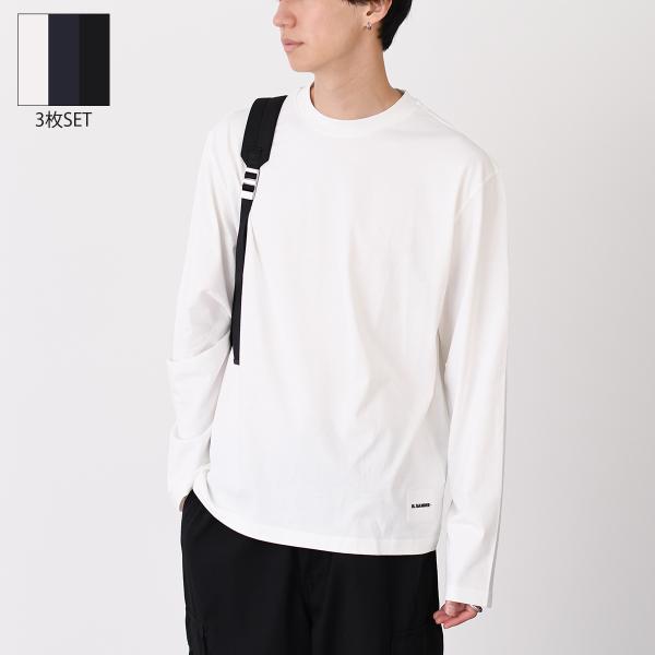 JILSANDER ジルサンダー トップス 3パックTシャツロングスリーブセット J47GC0002...
