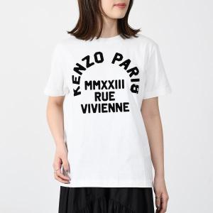 KENZO ケンゾー トップス RUE VIVIENNE Tシャツ FD52TS0424SO レディース 女性 白 ホワイト 半袖 ラウンドネック シンプル 春 夏 ギフト プレゼント 人気｜selectshopfelice