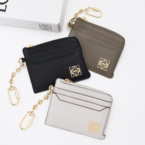 LOEWE（ロエベ） リネン カードケース レザー オレンジ : JJ