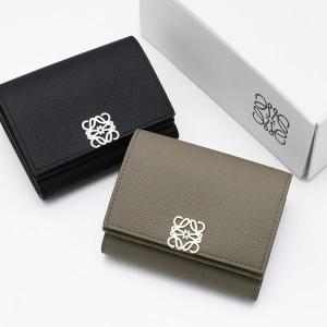 LOEWE（ロエベ） 三つ折り財布 ANAGRAM PEBBLE SMALL アナグラム