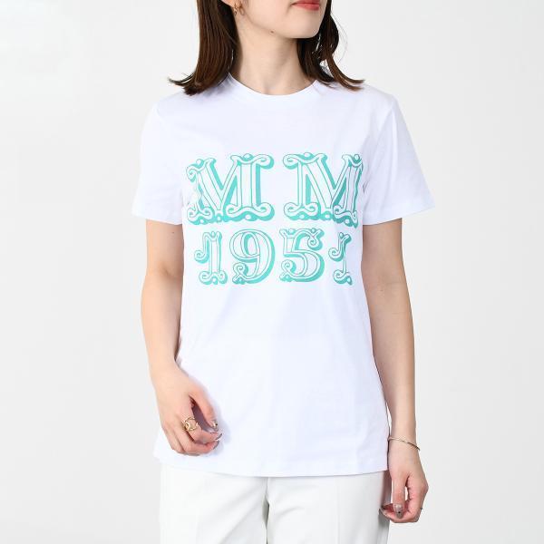 Max Mara マックスマーラ トップス MINCIO レディース コットン Tシャツ ホワイト ...