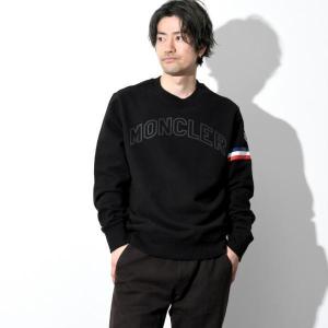 MONCLER GENIUS 刺繍ワッペンクルーネックトレーナー ワインレッド