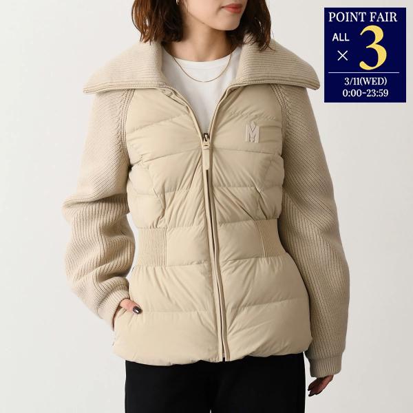MACKAGE マッカージュ ダウン ニット アウター FOXY リブニット ダウンジャケット レデ...