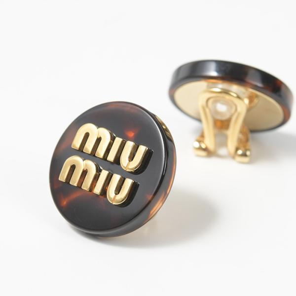 MIU MIU ミュウミュウ アクセサリー ピアス プレックス イヤリング 5IO104 2CPX ...