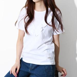 MIUMIU ミュウミュウ Tシャツ Vカット フリル トップス シンプル