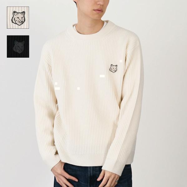 MAISON KITSUNE メゾン キツネ ニット セーター トップス フォックスヘッド ウール ...