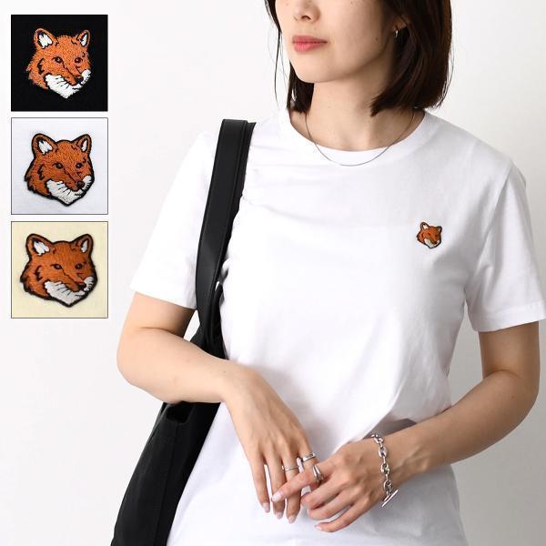 MAISON KITSUNE メゾン キツネ Tシャツ トップス フォックスヘッド レギュラー PW...