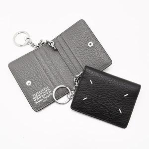 使用わずか　メゾンマルジェラ　名刺入れ　カードケース　ブラック　レザーct10 Maison Margiela（メゾンマルジェラ） 名刺入れ（カードケース） FOUR