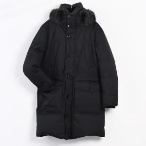 MooRER（ムーレー）フード付きブラックダウンジャケット MOORER（ムーレー） ダウンジャケット メンズ ダウン BRETT グース