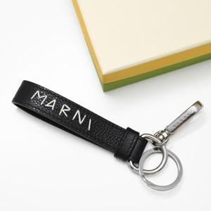 mi】マルニ MARNI キーリング キーホルダー レタリングロゴ刺繍