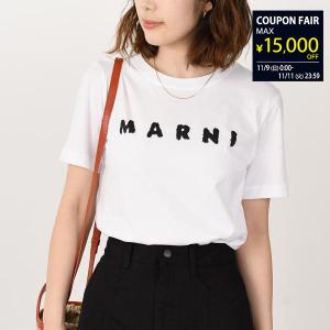 MARNI マルニ トップス Tシャツ スクリブルロゴ オーバーサイズ