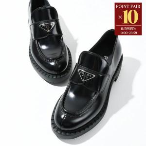 prada ローファー ロゴ エナメル 黒 トライアングル パテントレザー 楽天市場】PRADA プラダ ローファー 1D329N 069 レディース