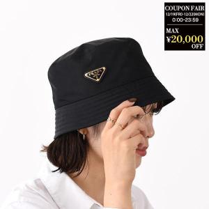 【極美品/現行/XL】プラダ　バケットハット　リナイロン NFCタグ ブラック 極美品/現行/XL】プラダ バケットハット リナイロン NFCタグ ブラック