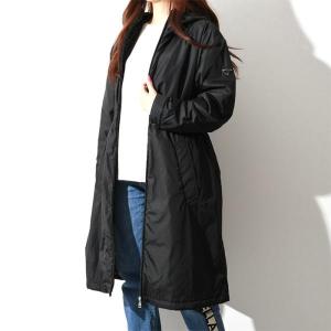 PRADA プラダ ナイロンロングコート アウター ナイロンコート 三角ロゴ 中綿入り 29O788レディース ZIP ロゴ 防寒 NERO ブラック  人気 おすすめ ギフト :pr-29o788:セレクトショップ FELICE Yahoo!店 - 通販 - Yahoo!ショッピング